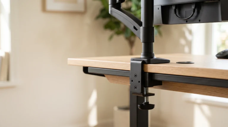 How to Mount a Monitor Arm to a Desk With a Back Frame, Lip, or Beveled Edge
